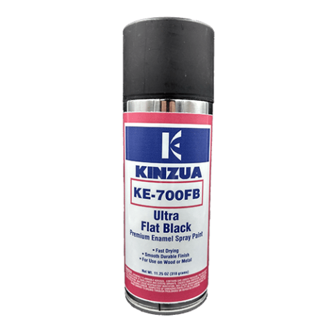 Flat black enamel spray paint